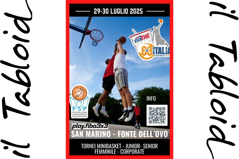 La Federbasket Sanmarinese lancia il Torneo 3 contro 3 "From the Streets to the Olympics"