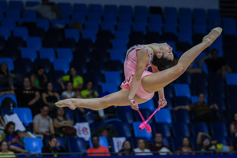 Gioia Casali si esalta al Mondiale di ginnastica ritmica in Brasile