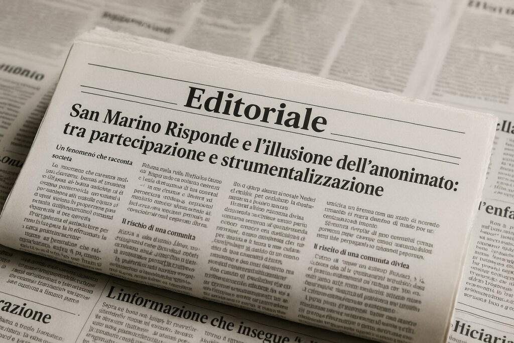 San Marino Risponde e l’illusione dell’anonimato: tra partecipazione e strumentalizzazione
