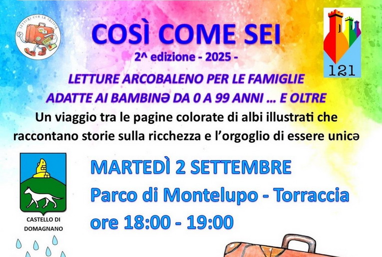 Letture Arcobaleno: a Torraccia un pomeriggio per celebrare diversità e inclusione