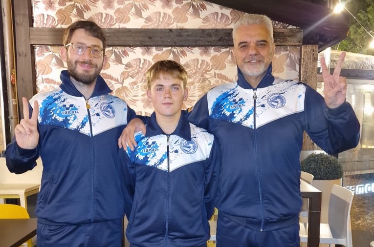 Valentino Santolini al Mondiale Juniores di Raffa