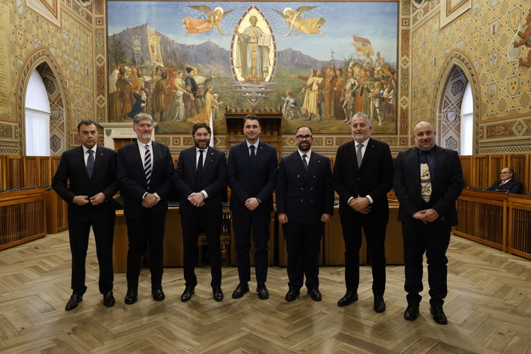 San Marino celebra Guerrini e Prusak: i vincitori della FIA Ecorally Cup ricevuti in Udienza dai Capitani Reggenti