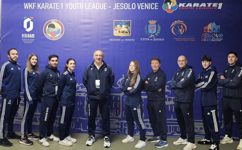 Duplice impegno per il karate sammarinese tra Youth League e Venice Cup