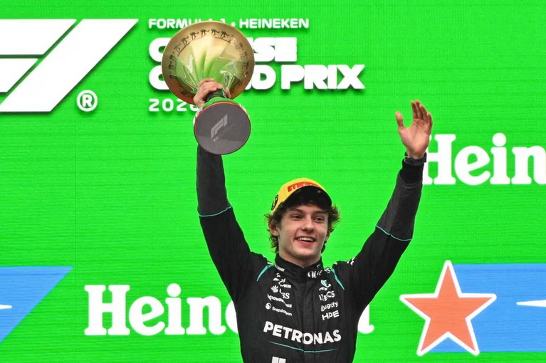 Un po’ di San Marino nella prima vittoria in F1 di Kimi Antonelli