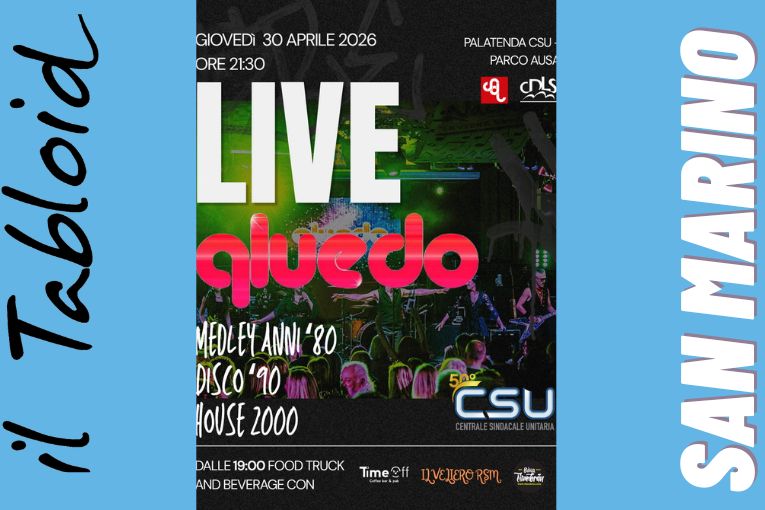 San Marino, la festa dei lavoratori si apre giovedì 30 aprile con il concerto dei Qluedo