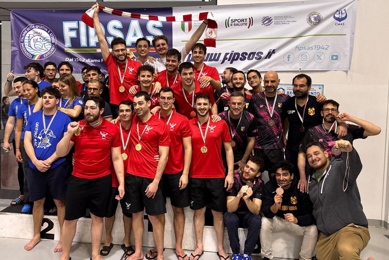 La Just Apnea vince il titolo tricolore di hockey subacqueo, buona partecipazione alla piscina del Multieventi