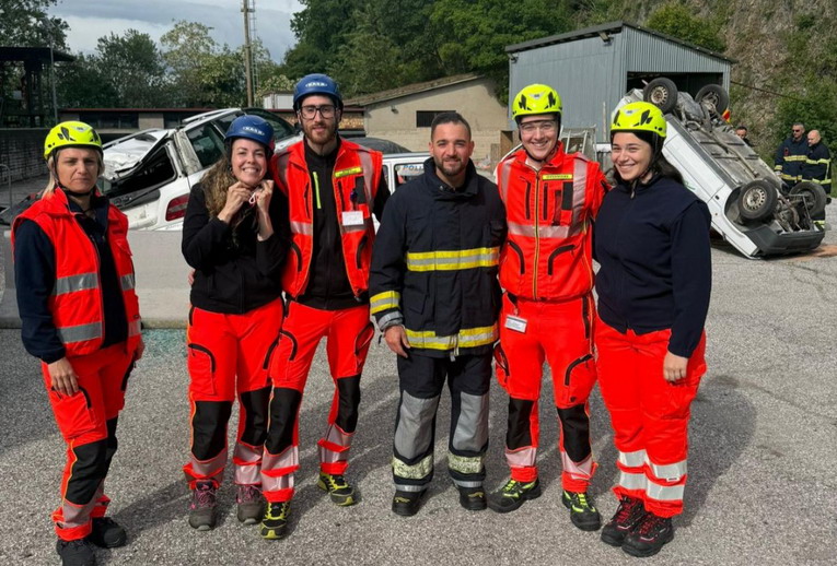 San Marino, esercitazione sulle tecniche di soccorso in incidente stradale