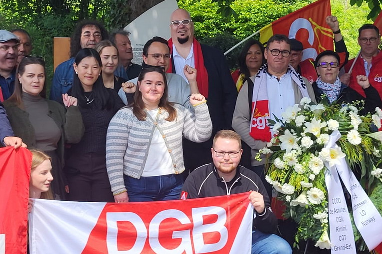 Viaggio Germania foto di gruppo porzione
