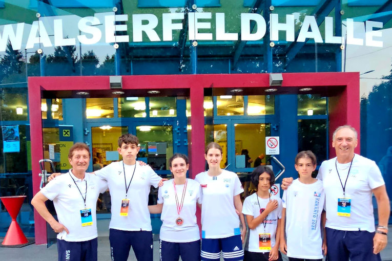 Sette medaglie per il karate sammarinese all'Austrian Junior Open 2026