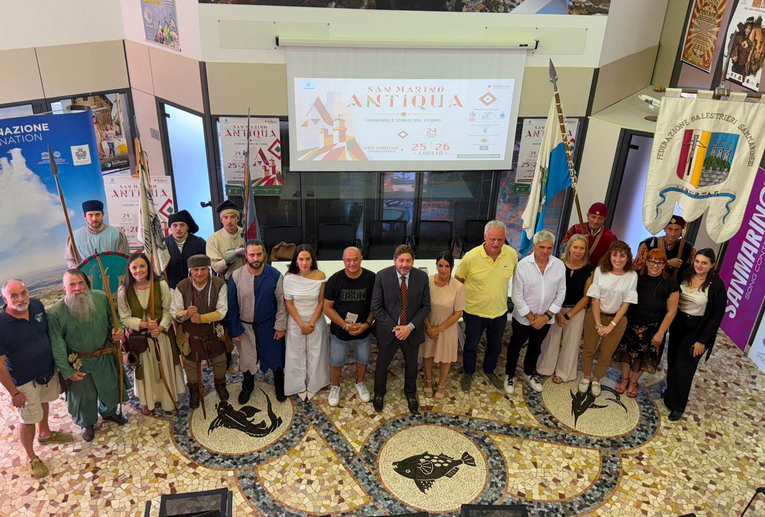 Presentata la rievocazione San Marino Antiqua dal 24 al 26 luglio con spettacoli medievali, tradizioni e lo show Il torneo di fuoco.