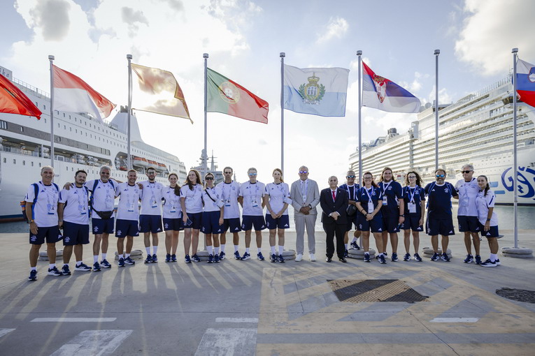 Taranto, alzabandiera per la delegazione di San Marino al Villaggio del Mediterraneo
