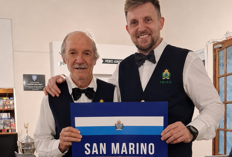 Esperienza positiva per Maurizio Gobbi e Alfredo Torre Rossini al Mondiale di biliardo a cinque birilli in Argentina