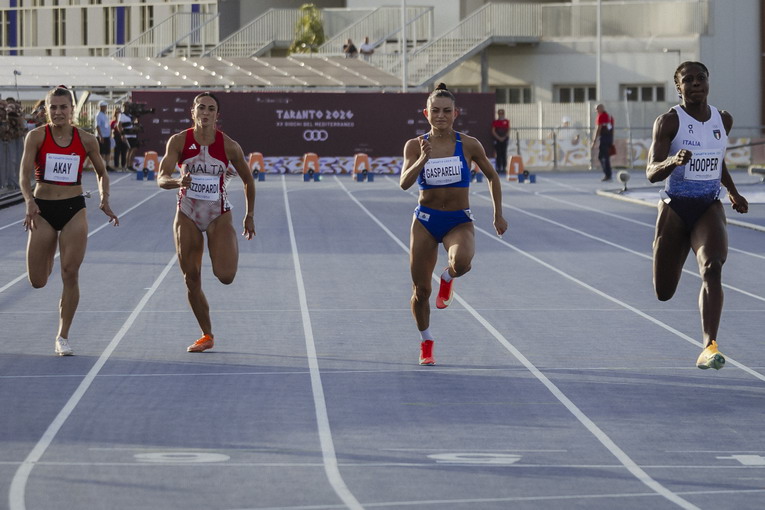 Taranto, Gasparelli corre i 100 metri in 12”14, Mongiusti e Morri eliminati dai singolari di tennistavolo