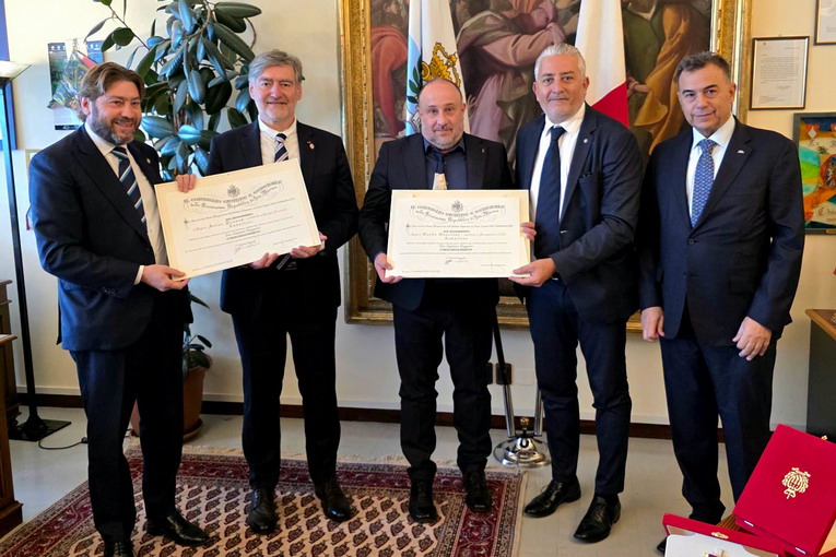 FIA Ecorally Cup, Guerrini e Prusak: conferita l’Onorificenza di Sant’Agata ai campioni del mondo